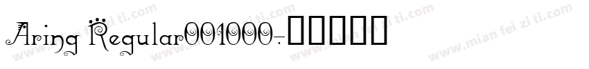 Aring Regular001000字体转换